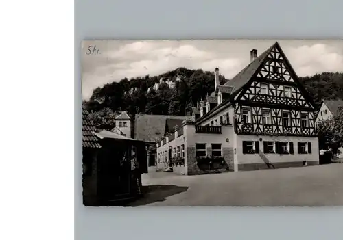 Streitberg Oberfranken Gasthof Schuetz / Wiesenttal /Forchheim LKR