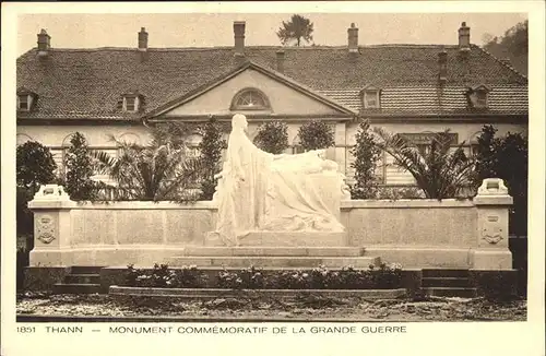 Thann Haut Rhin Elsass Monument Commemoratif Grande Guerre / Thann /Arrond. de Thann