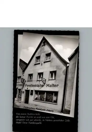 Pottenstein Oberfranken Gasthaus, Pension Forellenkueche Malter / Pottenstein /Bayreuth LKR