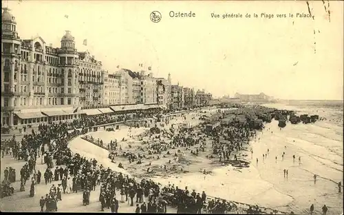 hw07488 Ostende Flandre Plage Palace Kategorie.  Alte Ansichtskarten