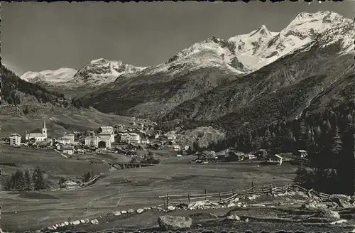 Saas-Fee Weissengrat Mattwaldhorn Fletschhorn Laquinhorn / Saas Fee /Bz. Visp