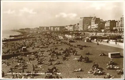 Hove UK Beach looking towards Hove