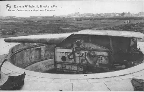 Knocke Batterie Wilhelm II Kat. 