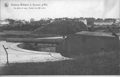 Knocke Batterie Wilhelm II Canon Kat. 