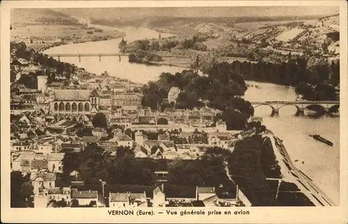 Vernon Eure Vue generale aerienne / Vernon /Arrond. d Evreux