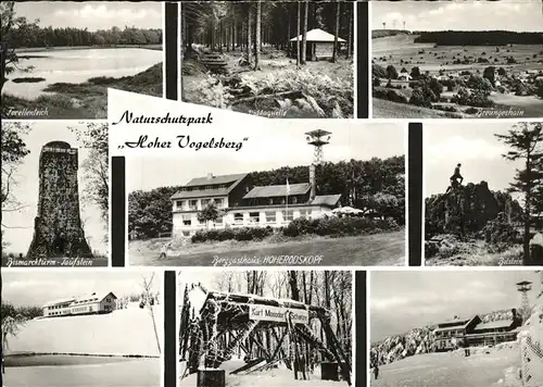 Hoherodskopf Vogelsberg berggasthaus Forellenteich