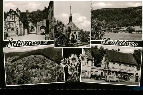 Schoenau Odenwald Kirche Gasthof  / Schoenau /Heidelberg Stadtkreis