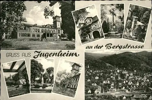 Jugenheim Seeheim-Jugenheim Blaues Haus goldenes Kreuz Rosengarten / Seeheim-Jugenheim Bergstrasse /Darmstadt-Dieburg LKR