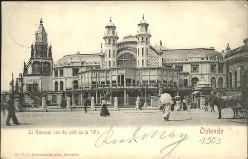 pw27658 Ostende Flandre Le Kursaal vue du cote de la Ville Flandre Kategorie.  Alte Ansichtskarten