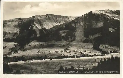 Riezlern Kleinwalsertal Fellorn Gehrenspitze