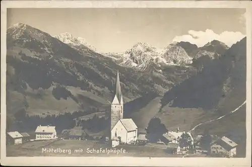 Mittelberg Kleinwalsertal Scahfalpkoepfe