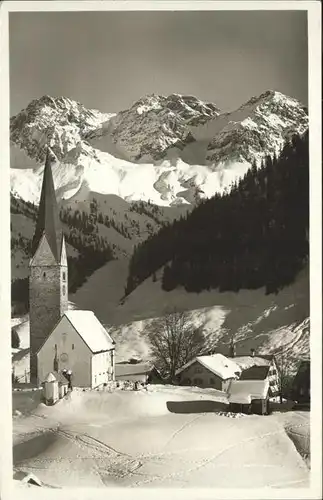 Mittelberg Kleinwalsertal Schafalpkoepf Kirche