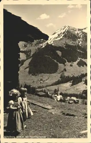 Mittelberg Kleinwalsertal Hammerspitze Tracht Kinder