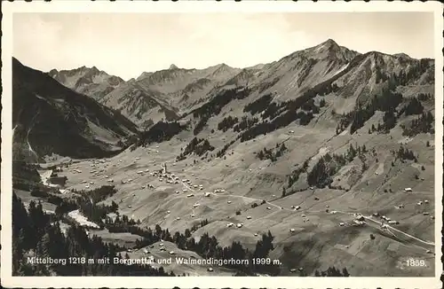 Mittelberg Kleinwalsertal Bergunttal Walmendingerhorn