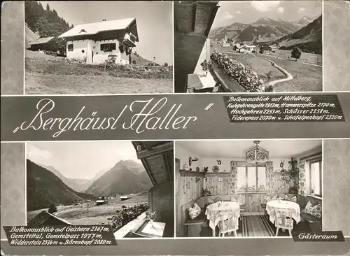 Mittelberg Kleinwalsertal Berghaeusl Haller