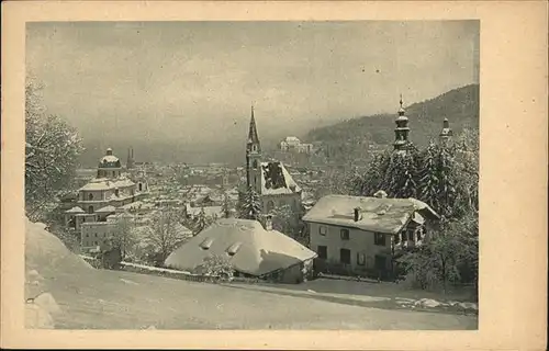 Salzburg Oesterreich Stadtansicht Moenchsberg Winter Kat. Salzburg