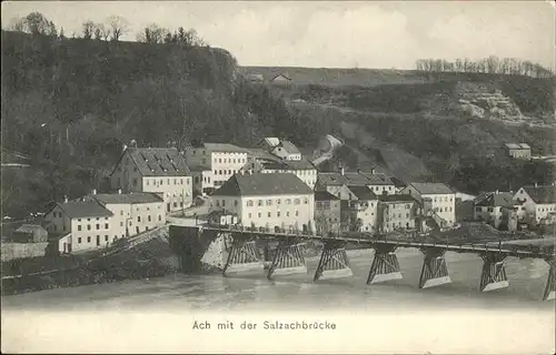 Ach Salzach Teilansicht Ach Salzach Bruecke