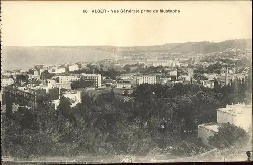 Alger Algerien Vue generale prise de Mustapha / Algier Algerien /