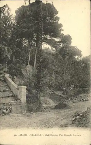 Alger Algerien Vieil Escalier d un Chemin Romain / Algier Algerien /