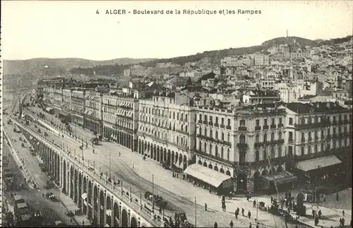 Alger Algerien Boulevard de la Republique et les Rampes / Algier Algerien /