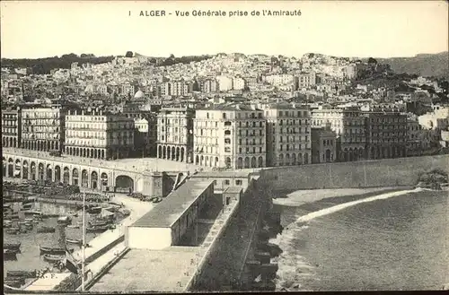 Alger Algerien Vue generale prise de l Amiraute Boote Hafen / Algier Algerien /