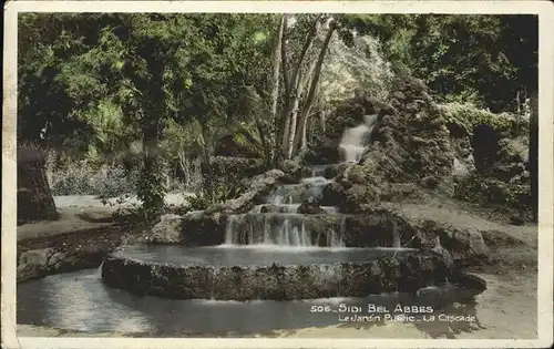 Sidi Bel Abbes Le Jardin Public La Cascade Wasserfall