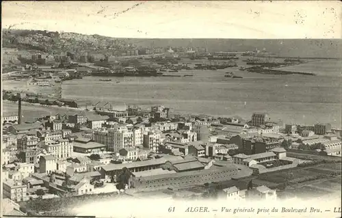 Alger Algerien Vue generale prise du Boulevard Bru / Algier Algerien /