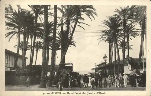 Alger Algerien Jardin essai et rond point / Algier Algerien /