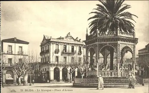 Blida Algerien Le Kiosque Place d Armes Pavillon