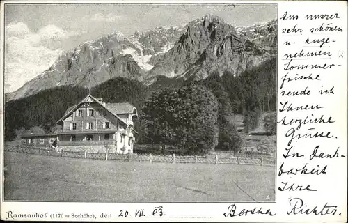 Ramsau Dachstein Steiermark Ramsauhof  / Ramsau am Dachstein /Liezen