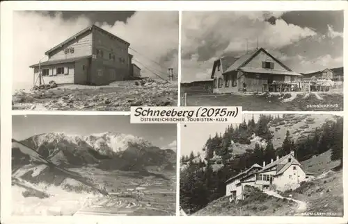 Schneeberg Oesterreich Fischerhuette Damboeckhaus Baumgartnerhaus