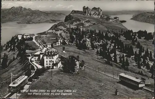 Zahnradbahn Rigi Staffel Kulm Pilatus Zugersee / Bergbahn /