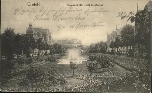 Krefeld Bismarckplatz Denkmal / Krefeld /Krefeld Stadtkreis