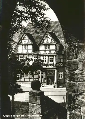 Quedlinburg Klopstockhaus Fachkwerkhaus / Quedlinburg /Harz LKR