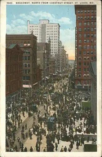 St Louis Missouri Broadway North from Chestnut Street /  /