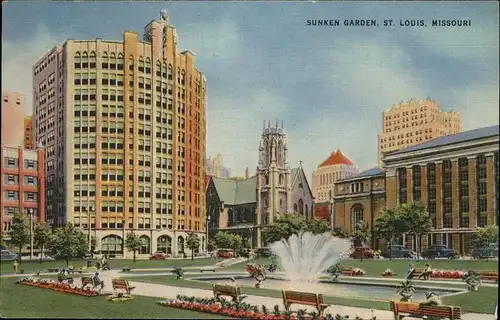 St Louis Missouri Sunken Garden /  /