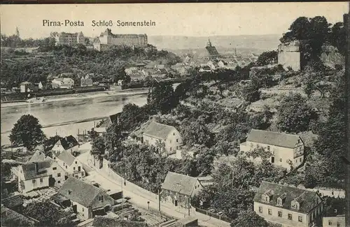 Posta Pirna Schloss Sonnenstein / Pirna /Saechsische Schweiz-Osterzgebirge LKR