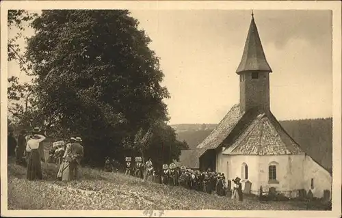 Buchenberg Koenigsfeld Schwarzwald Kirche Schappelhochzeit Tracht / Koenigsfeld im Schwarzwald /Schwarzwald-Baar-Kreis LKR