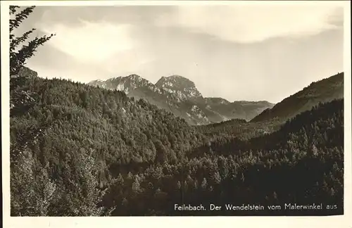 Bad Feilnbach Blick zum Wendelstein vom Malerwinkel aus / Bad Feilnbach /Rosenheim LKR