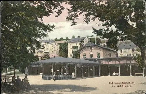 wz89156 Langenschwalbach Stahlbrunnen Kategorie. Bad Schwalbach Alte Ansichtskarten