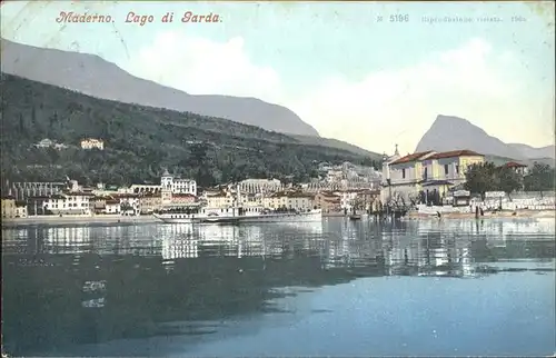 Maderno Lago di Garda Vista dal lago Kat. Italien