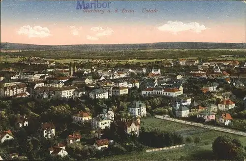 Marburg Drau Maribor Totale Stempel auf AK / Slowenien /