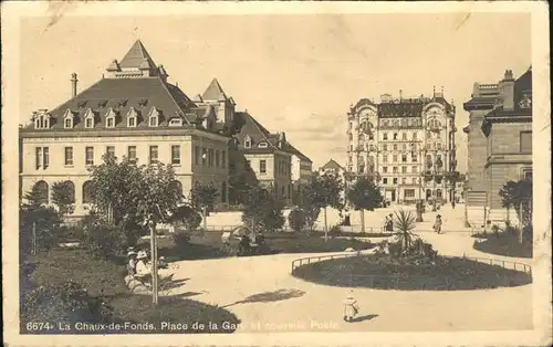 La Chaux-de-Fonds Place de la Gare / La Chaux-de-Fonds /Bz. La Chaux-de-Fonds