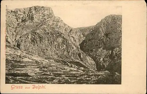 Delphi Delfi antike Stadt