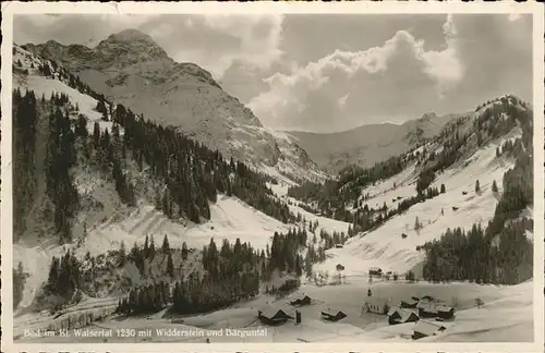 Bad Kleinwalsertal Panorama mit Widderstein und Baerguntal