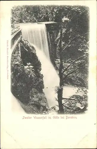 Guetle Dornbirn Vorarlberg Zweiter Wasserfall Kat. Dornbirn