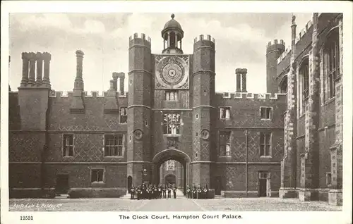 Hampton Court Palace Clock Court Kat. United Kingdom