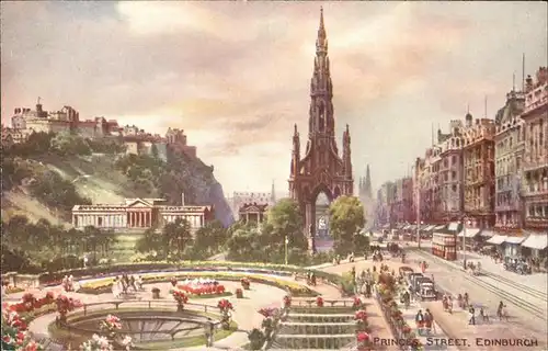 Edingburgh Grossbritannien Princes Street Kat. 