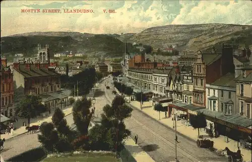 Llandudno Wales Mostyn Street / Conwy /