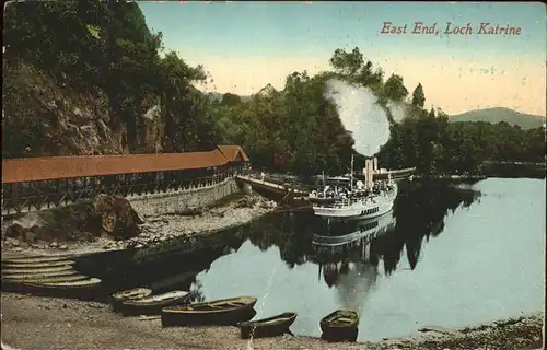 Loch Katrine East End Dampfschiff Kat. United Kingdom